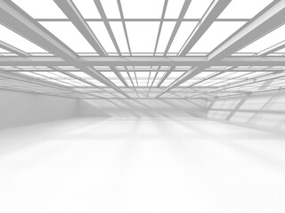 Abstract White Architecture Design Concept