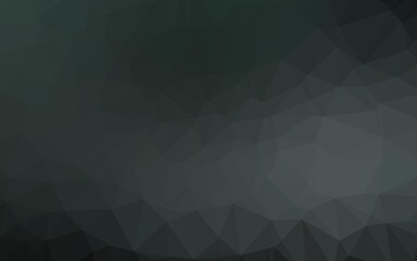 Obraz premium Dark Black vector polygonal pattern.