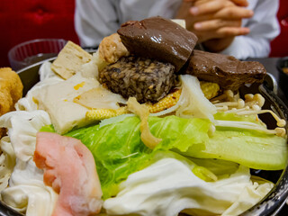 Close up shot of hot pot