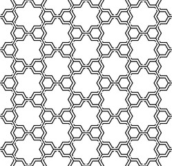 Naklejka premium Technical honeycomb seamless pattern