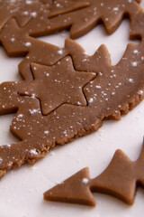 Cooking Christmas gingerbread cookies