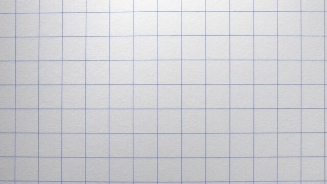Exercise book sheet in a cage. School notebook. A white field with a geometric pattern.