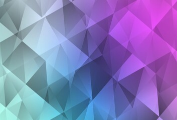 Fototapeta premium Light Pink, Blue vector low poly layout.