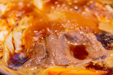 Close up shot of hot pot