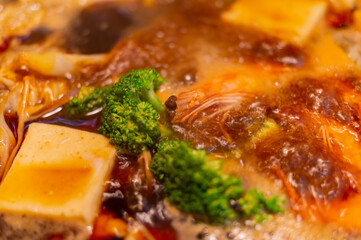 Close up shot of hot pot