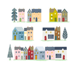 北欧風 家のイラスト
