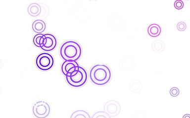 Light Purple, Pink vector texture with disks.
