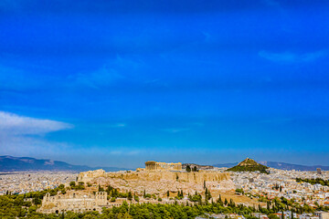 Fototapeta na wymiar Athen aus der Luft | Akropolis in Greece from above | Griechenland von oben mit DJI Mavic 2 Drohne