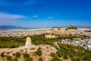 Fototapeta na wymiar Athen aus der Luft | Akropolis in Greece from above | Griechenland von oben mit DJI Mavic 2 Drohne