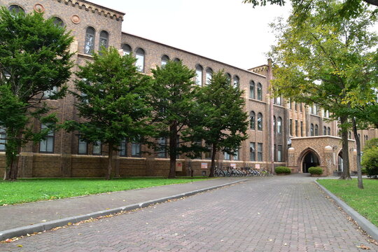 The View Of Hokkaido University In Sapporo City, Japan