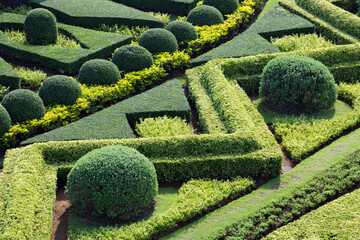 Beautiful landscaping in the park.