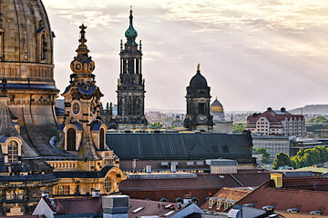 Dresden Frauenkirche Zwinger Deutschland Kreuzkirche Fürstenzug Elbe 