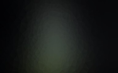 Dark Green vector abstract polygonal layout.