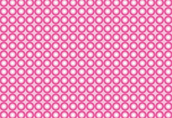 seamless pattern with dots on pink background.