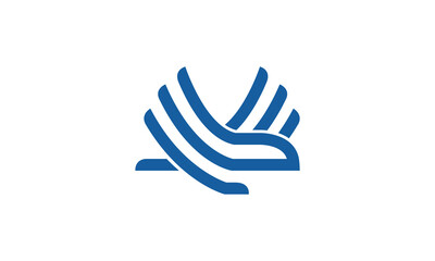 Creative Vector Illustration Logo Design. Line Bird Simple Geometric Concept