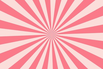 Retro pink rays background, illustration design 