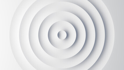 Abstract template of white circular waves - obrazy, fototapety, plakaty