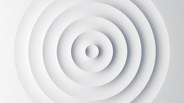 Abstract template of white circular waves