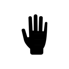 Hand icon on white background