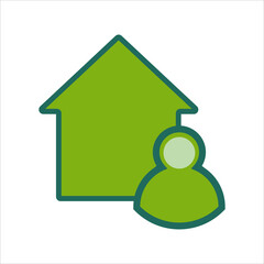 home icon. home icon with . home icon concept for mobile and web design, design element. home icon logo illustration. 