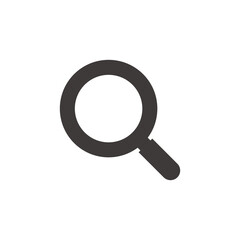 magnifying glass icon for graphic and website