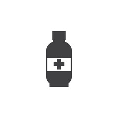 medicine bottle symbol for graphic and web design