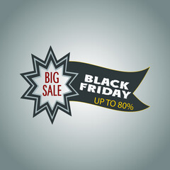 black friday design with shape .