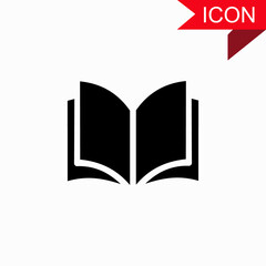 Open book icon for graphic and website design