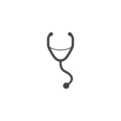 Stethoscope icon for graphic and web design