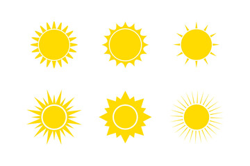 Sun Set icon symbol vector for graphic and website