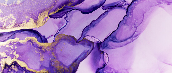Modern hand painted artwork of abstract transparent alcohol ink background. Art for design