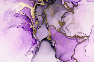 Modern hand painted artwork of abstract transparent alcohol ink background. Art for design