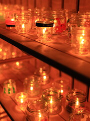 Cute Candles at "Candle Night Event" in Osaka, Japan
