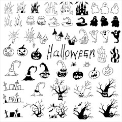 Halloween set. Vector