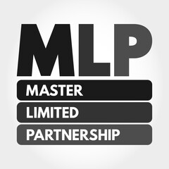 MLP - Master Limited Partnership acronym, business concept background