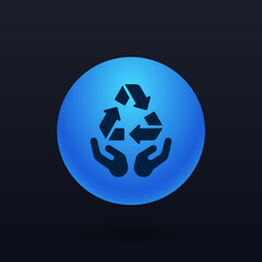 Recycling - Button