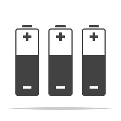 Batteries icon vector isolated illustration