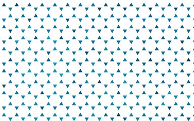 Light BLUE vector seamless background with triangles.