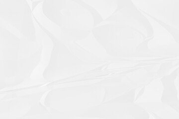 crumpled white paper background close up