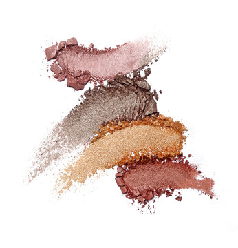 Crushed Eyeshadow Isolated On White