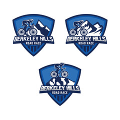 Emblem Logo For Bicycle Racing Sporting Events