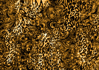 abstract leopard print