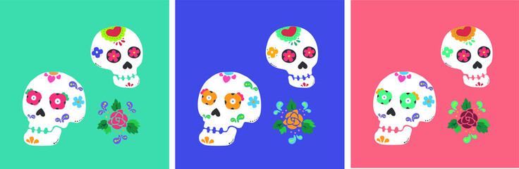 Mexican Day of the Dead Festival
Rose and skull of death