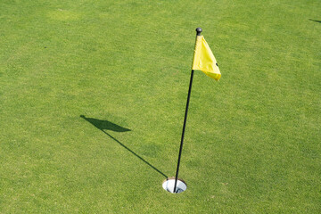 Obraz premium Golfplatz bei Morschach, Kanton Schwyz, Schweiz