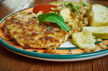 Cotolette di pollo con zucchine