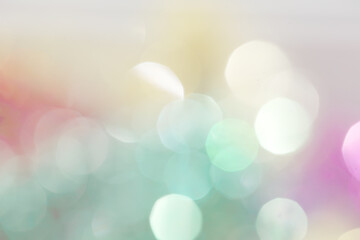 A shiny background of shaded spruce and Ballet Slipper. A sample for the New Year's postcard. © Nadzeya Pakhomava