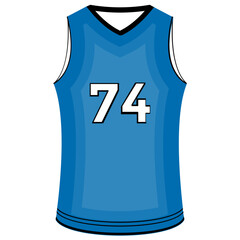 
Sleeveless athletic vest with number print 
