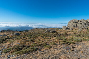 Fototapeta na wymiar Mountainous landscape in the Sierra de los Filabres in southern Spain
