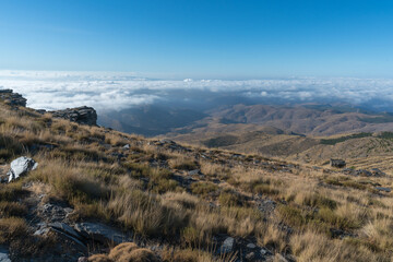 Mountainous landscape in the Sierra de los Filabres in southern Spain