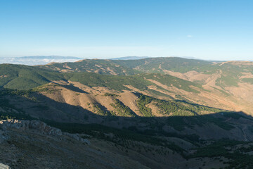 Mountainous landscape in the Sierra de los Filabres in southern Spain